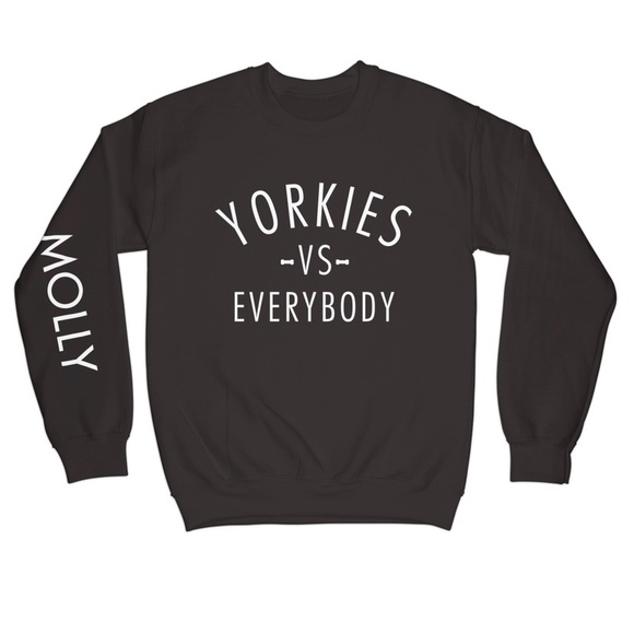 Yorkies vs Everybody Yorkshire Terrier DogMom Top - Picture 1 of 2